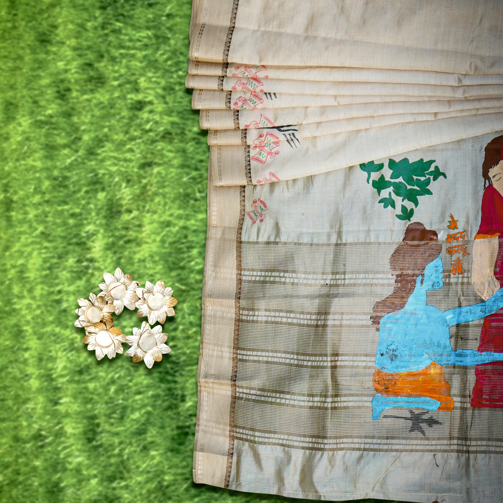 Lord Shiva Designer Saree