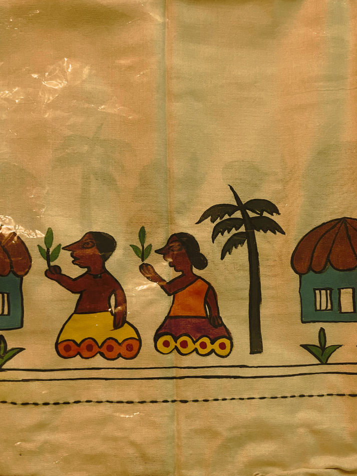 Khovar Art Hand-Painted Stole