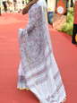 Madhubani Hand Painted Linen Saree