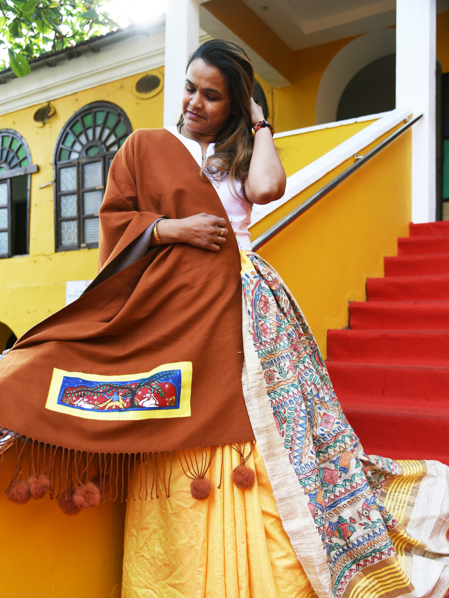 Assam's Manuscript Painting on Shawl