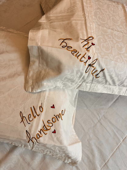 Beautiful vs Handsome Bedsheet & Pillow Cover