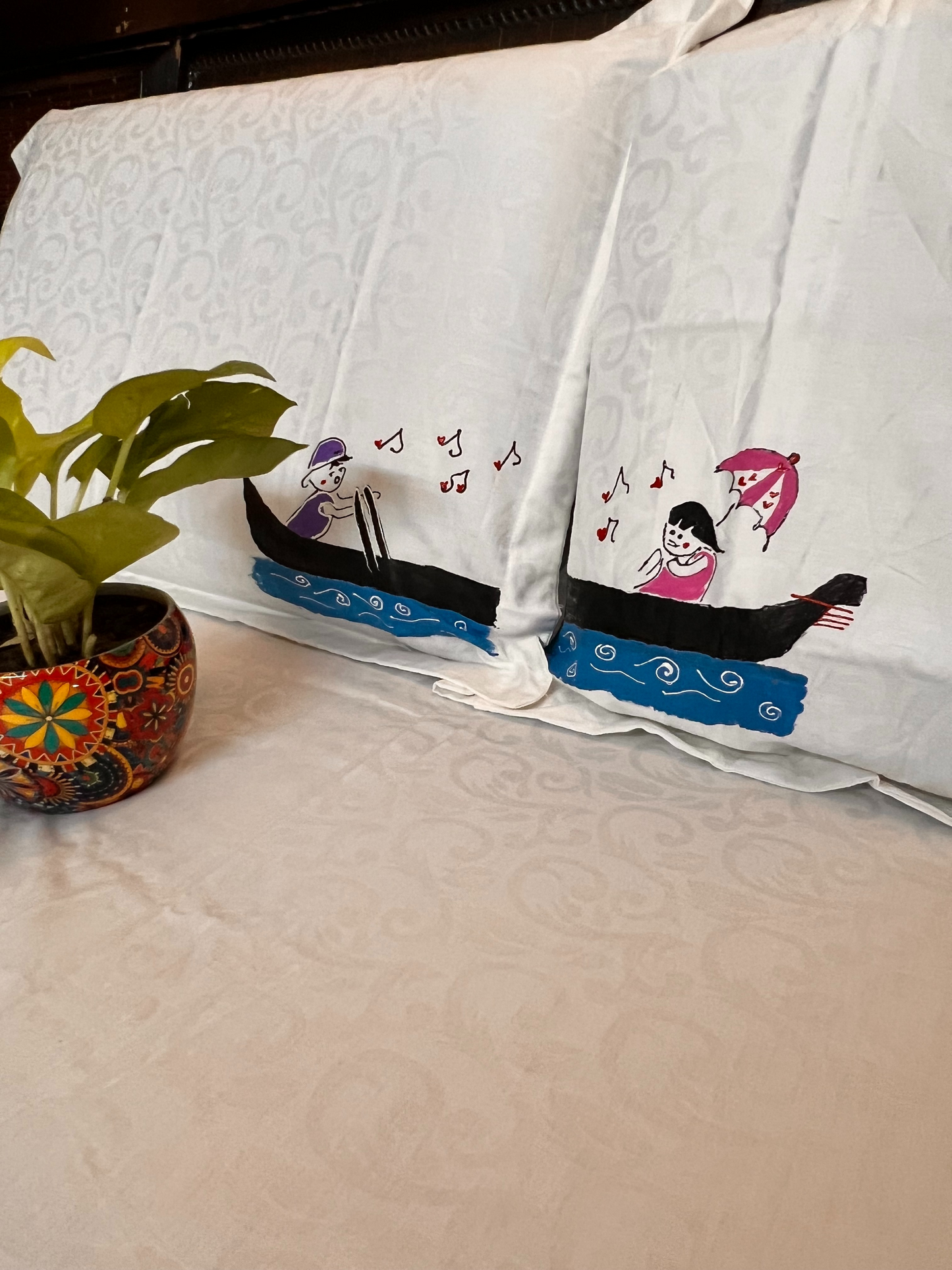 Boating & Music Bedsheet & Pillow Cover