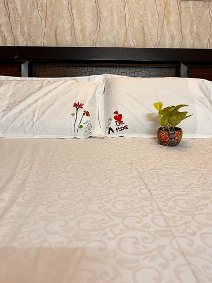 BeMine Bedsheet & Pillow Cover