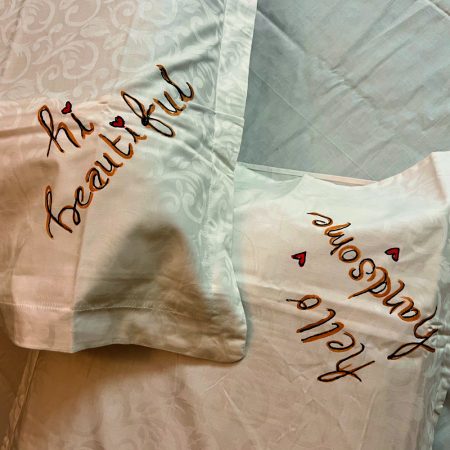 Beautiful vs Handsome Bedsheet & Pillow Cover