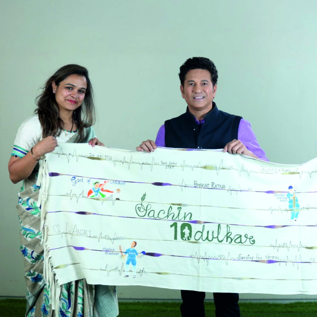 Shawl Gifted to Sachin Tendulkar